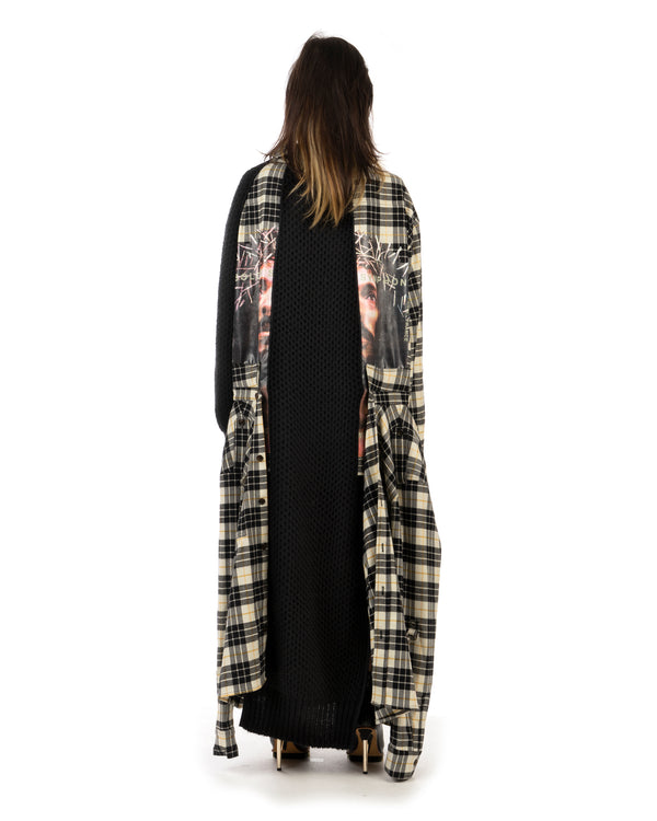 Duran Lantink for Concrete | Jesus Sweater Dress Beige / Black - Concrete