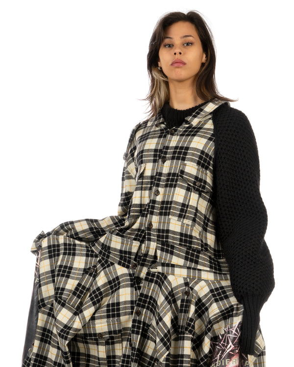 Duran Lantink for Concrete | Jesus Sweater Dress Beige / Black - Concrete