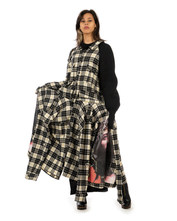 Duran Lantink for Concrete | Jesus Sweater Dress Beige / Black - Concrete