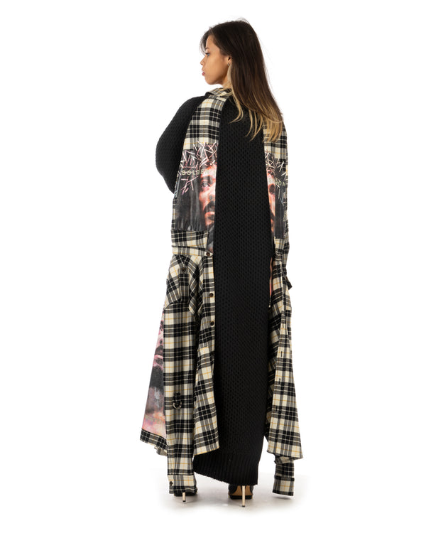 Duran Lantink for Concrete | Jesus Sweater Dress Beige / Black - Concrete