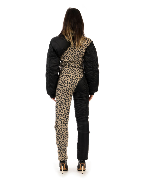 Duran Lantink for Concrete | Leopard Bomber Suit Beige / Black - Concrete