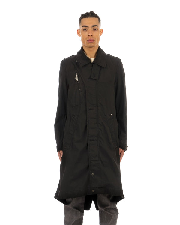 Griffin | GFM003 Flight Mac Parka Black - Concrete
