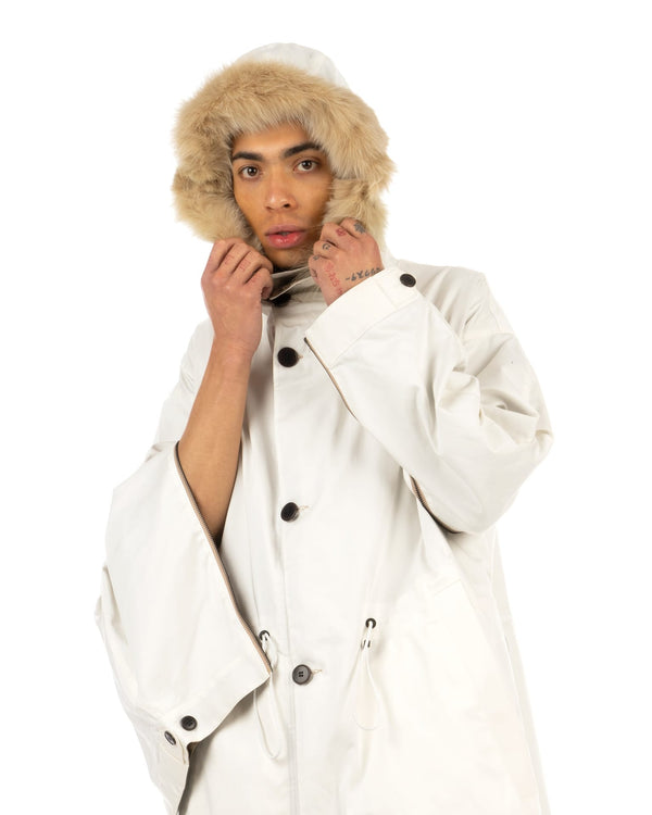 Griffin | GFS02 Snow Bareskin Reversible Coat - Concrete