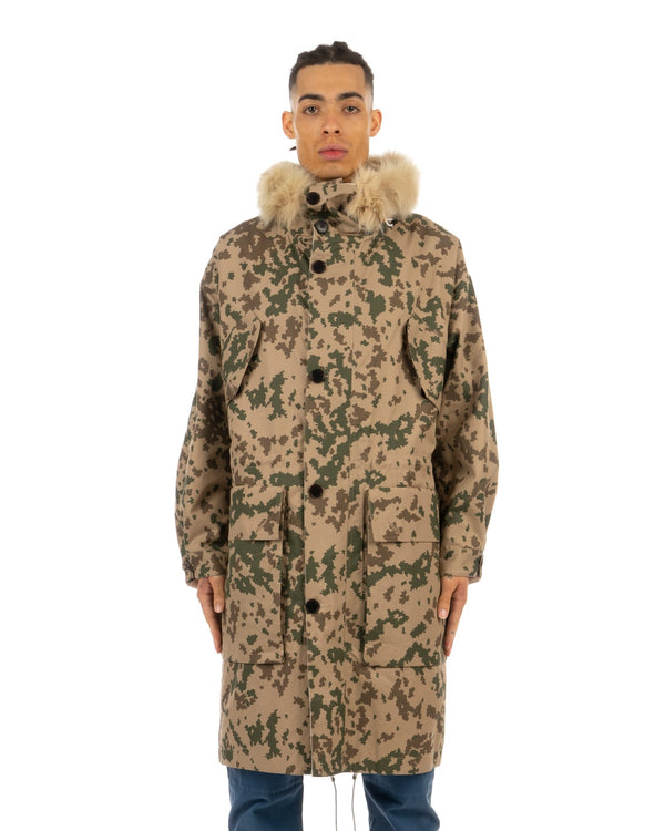 Griffin | GFS02 Snow Bareskin Reversible Coat - Concrete