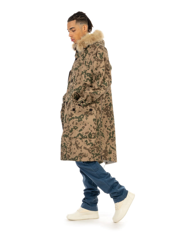 Griffin | GFS02 Snow Bareskin Reversible Coat - Concrete