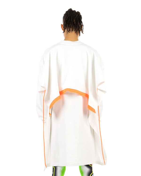 Walter Van Beirendonck | Scarf Hoody White - Concrete