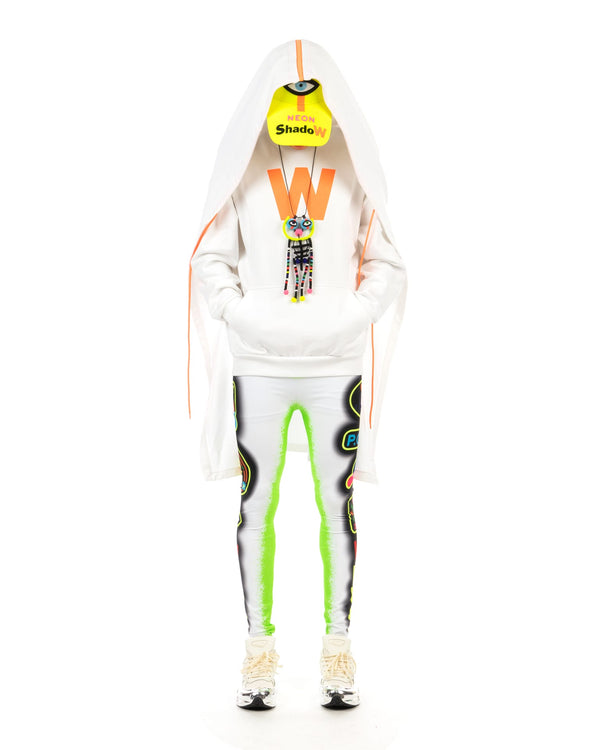Walter Van Beirendonck | Scarf Hoody White - Concrete