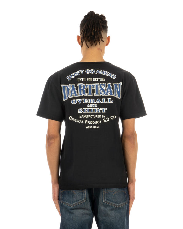 Studio D'artisan | 9376A/BK Logo T-shirt Black - Concrete