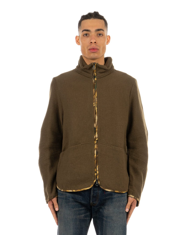 Griffin | GFQ003 Blank Army Wool Jacket - Concrete