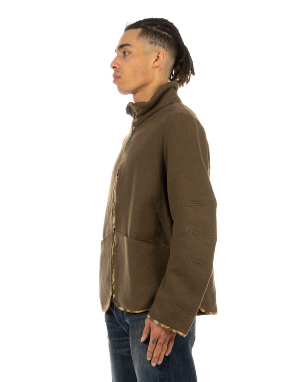 Griffin | GFQ003 Blank Army Wool Jacket - Concrete