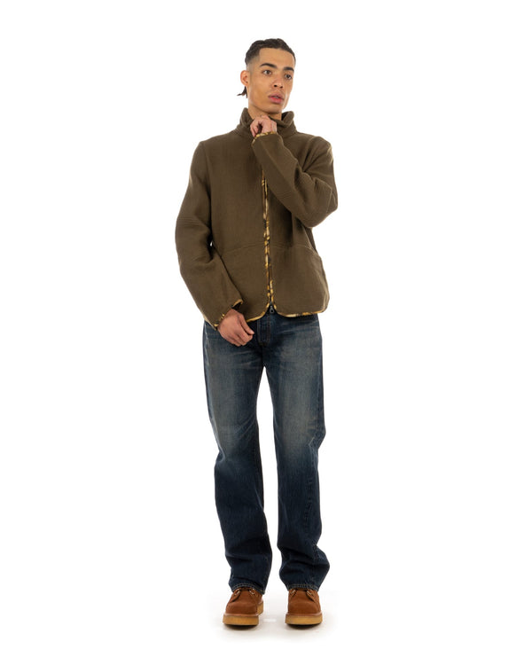 Griffin | GFQ003 Blank Army Wool Jacket - Concrete