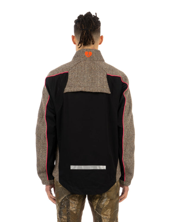Griffin | FGQ01 Harris Tweed Jacket Brown/Black - Concrete