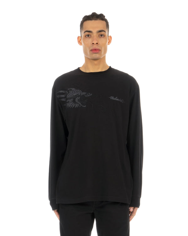 maharishi | 8130 Tibetan Dragon T-Shirt Black - Concrete