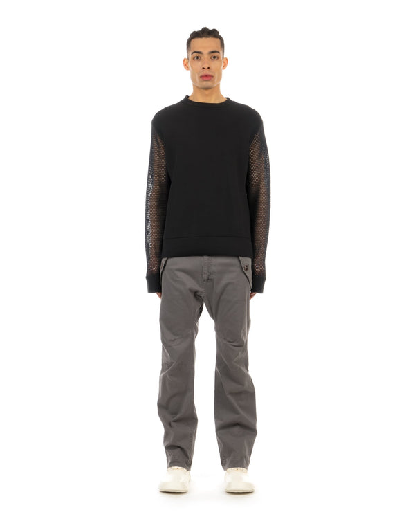Christopher Raeburn | Mesh Sleeve Crewneck Black - Concrete