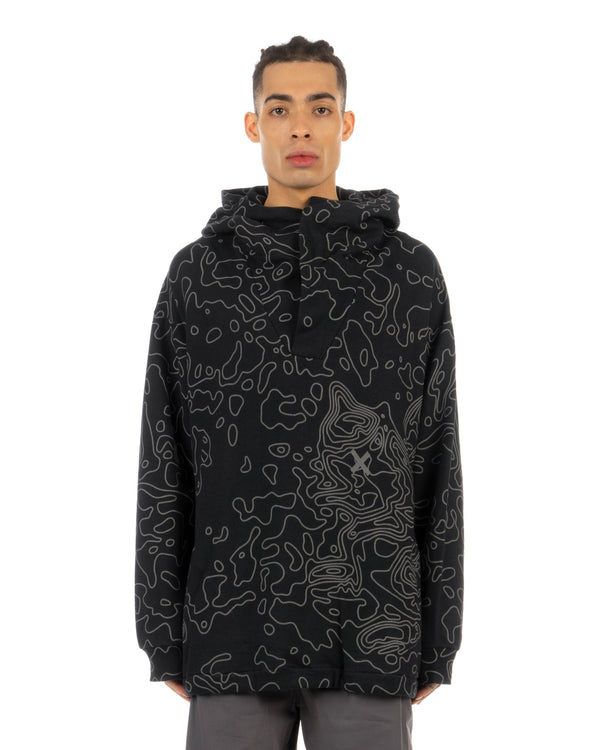 Christopher Raeburn | Hooded Reflective Sweater Black - Concrete