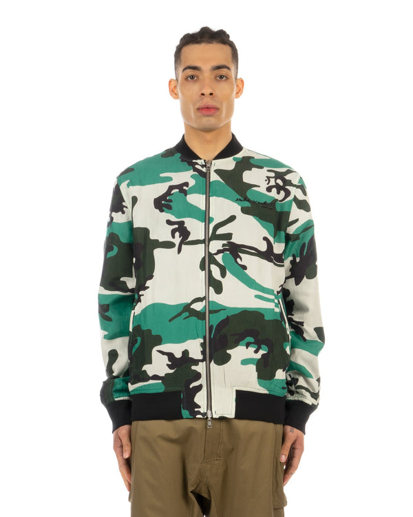maharishi | x Warhol 3677 Reversible Warhol Camo Jacket Black - Concrete