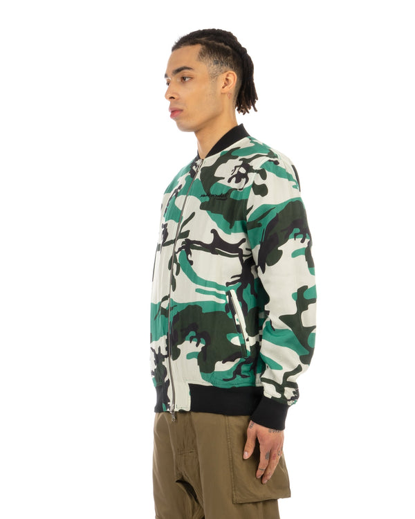 maharishi | x Warhol 3677 Reversible Warhol Camo Jacket Black - Concrete