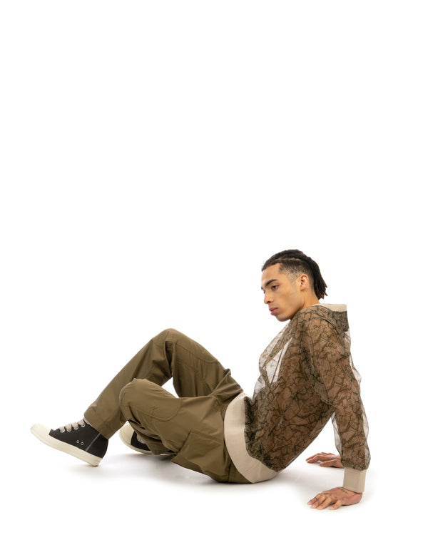 Christopher Raeburn | Mesh Crewneck Jumper Camo - Concrete