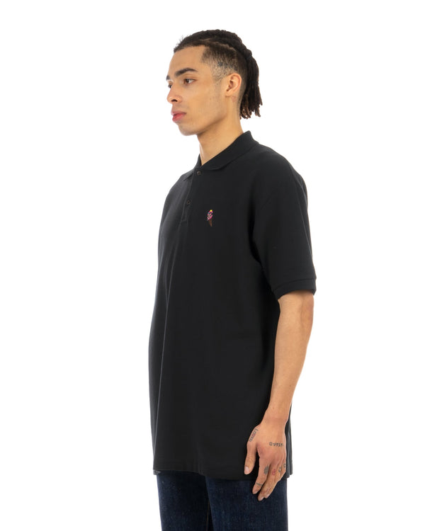 Ice Cream | 20112001 Ice Cream Conehead Regular Polo Black - Concrete
