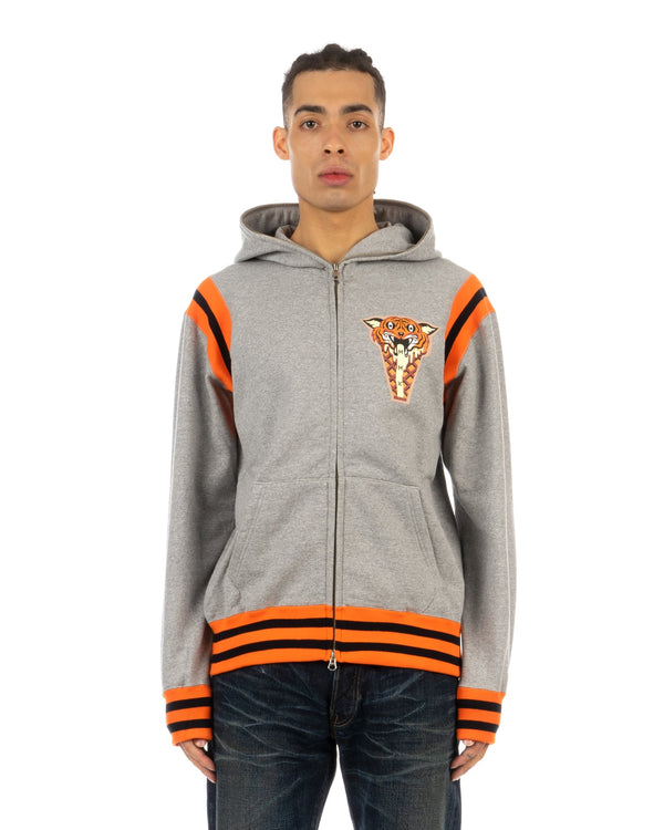 Ice Cream | 21152002 Ice Cream Tiger Full Zip Hoodie Grey - Concrete
