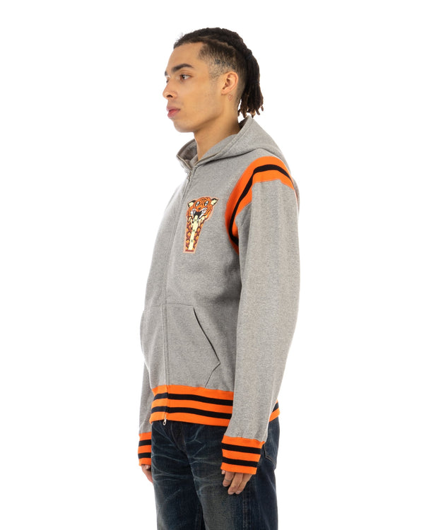 Ice Cream | 21152002 Ice Cream Tiger Full Zip Hoodie Grey - Concrete