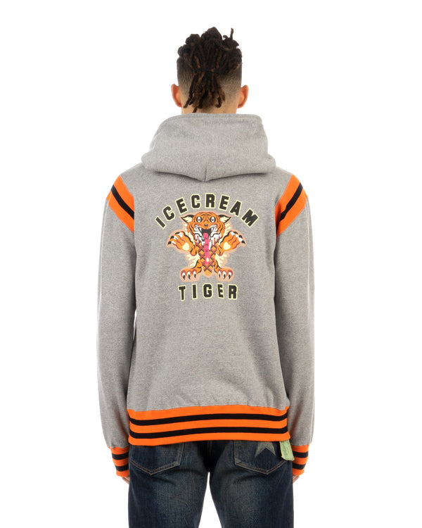 Ice Cream | 21152002 Ice Cream Tiger Full Zip Hoodie Grey - Concrete