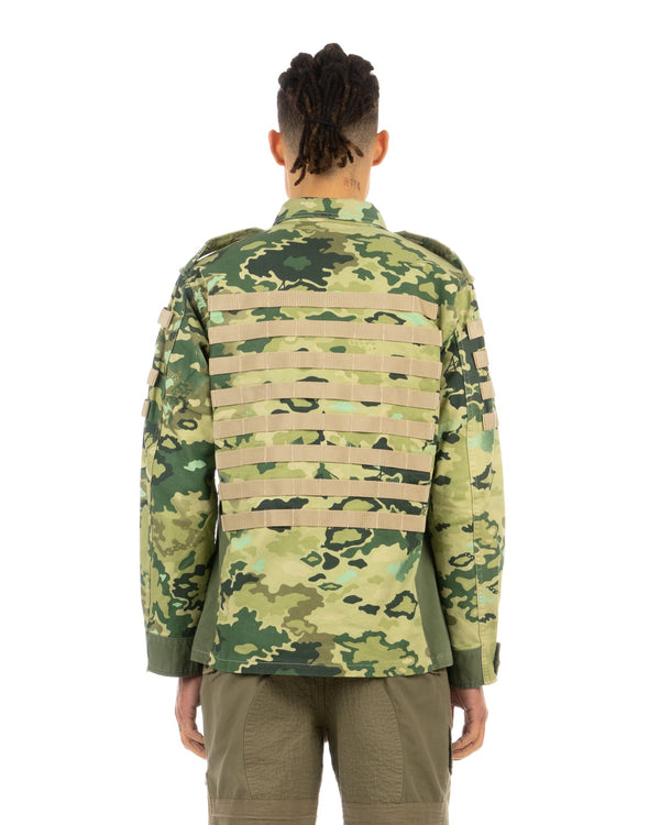 Billionaire Boys Club | Molle System Heavy Military Jacket Green - Concrete