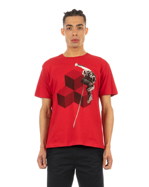 Griffin | GR966 Popla Climb Tee Red - Concrete
