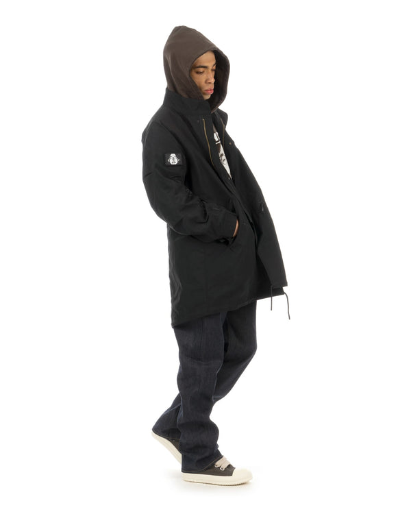 NISHIMOTO IS THE MOUTH | Kanji Long Coat Black - Concrete
