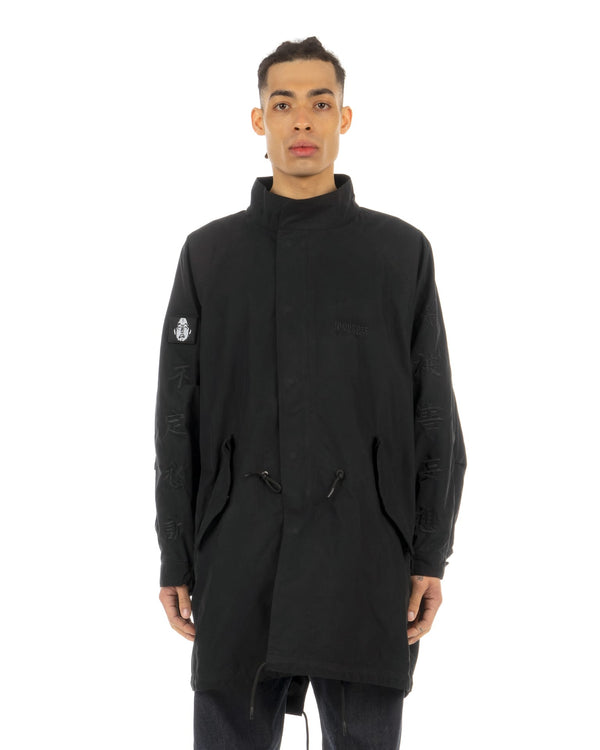 NISHIMOTO IS THE MOUTH | Kanji Long Coat Black - Concrete