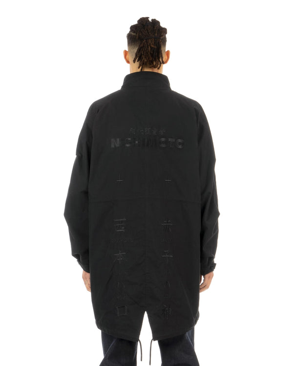 NISHIMOTO IS THE MOUTH | Kanji Long Coat Black - Concrete