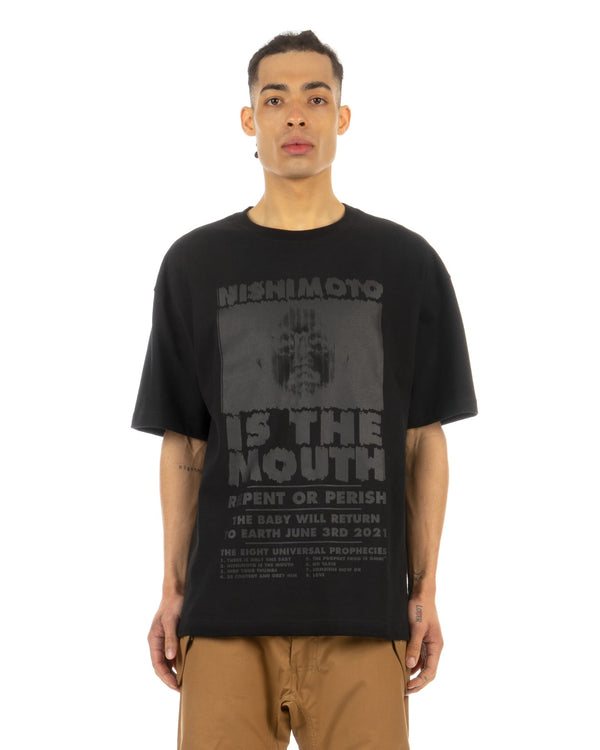 NISHIMOTO IS THE MOUTH | x Kosuke Kawamura T-Shirt Black - Concrete