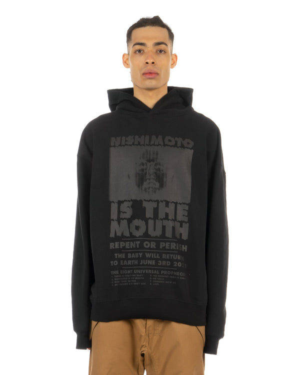 NISHIMOTO IS THE MOUTH | x Kosuke Kawamura Hoodie Black - Concrete