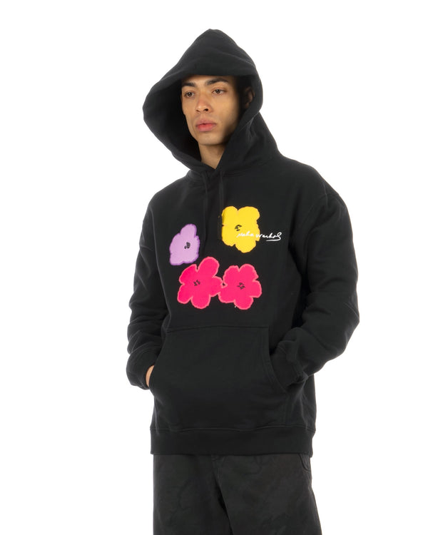 maharishi | x Warhol 9640 Flowers Hoodie Black - Concrete