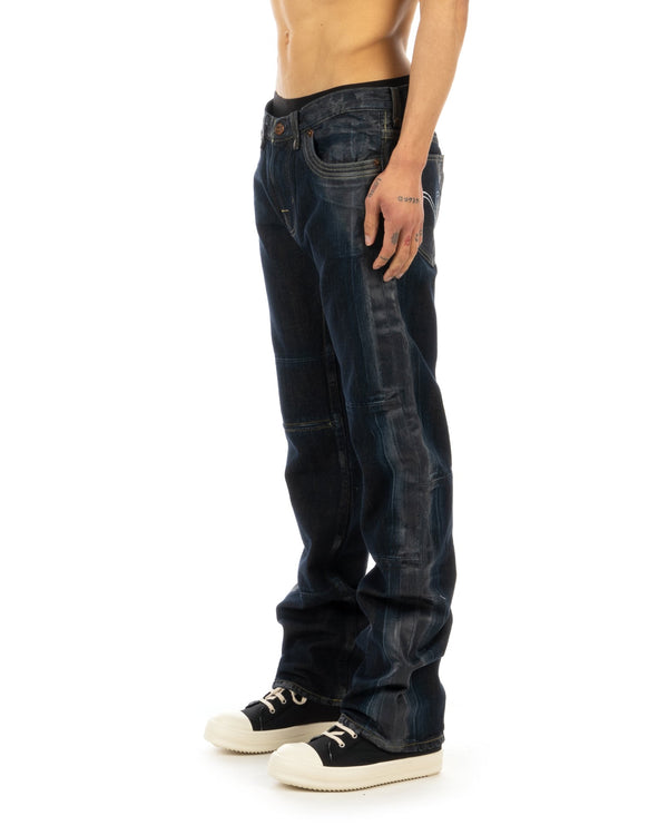Levi's Red | 295305 Straight Cling Film Waxed Jeans - Concrete