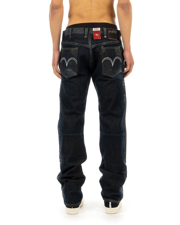 Levi's Red | 295305 Straight Cling Film Waxed Jeans - Concrete