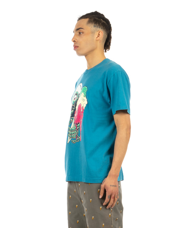 Ice Cream | IC11201 Ice Cream Skeleton Tee blue - Concrete