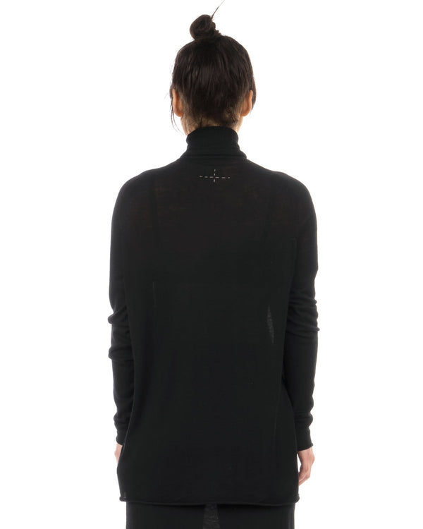 SO GOOD TO WEAR | Vernon Light Turtleneck Black - Concrete