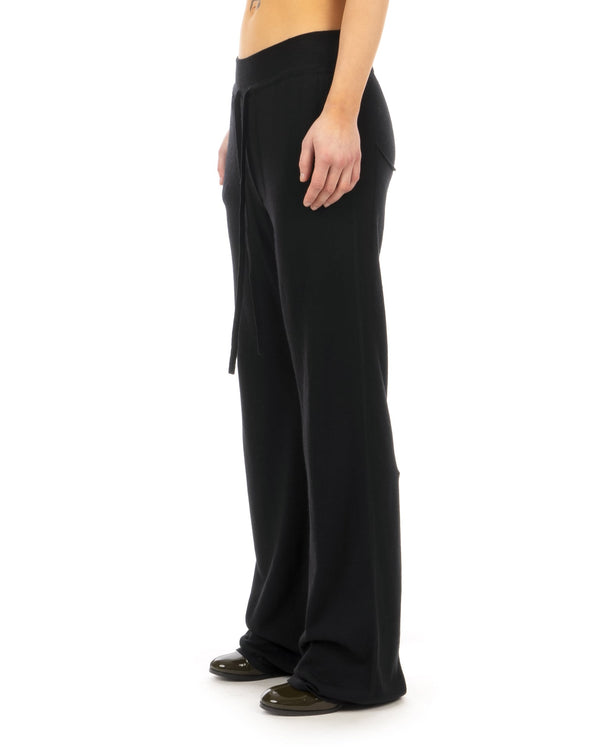 SO GOOD TO WEAR | Como Cashmere Pants Black - Concrete