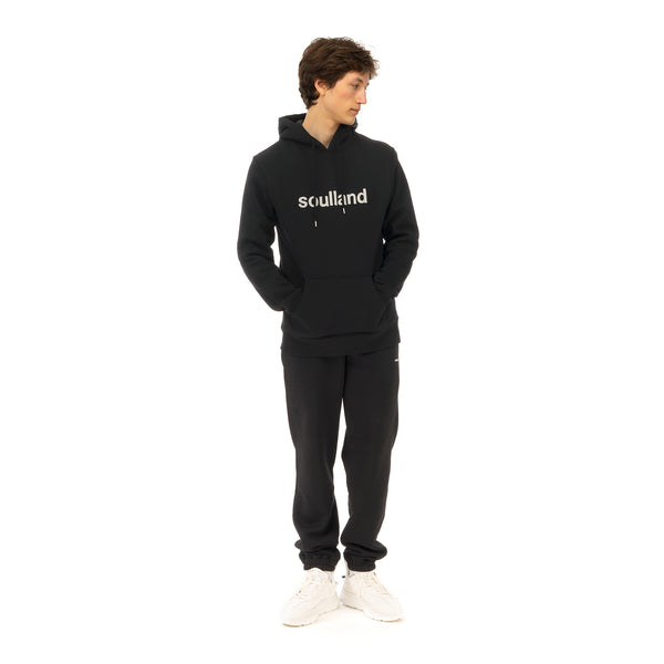 Soulland | Googie Hoodie Black - Concrete