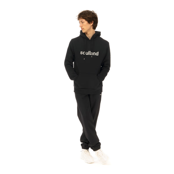 Soulland | Googie Hoodie Black - Concrete