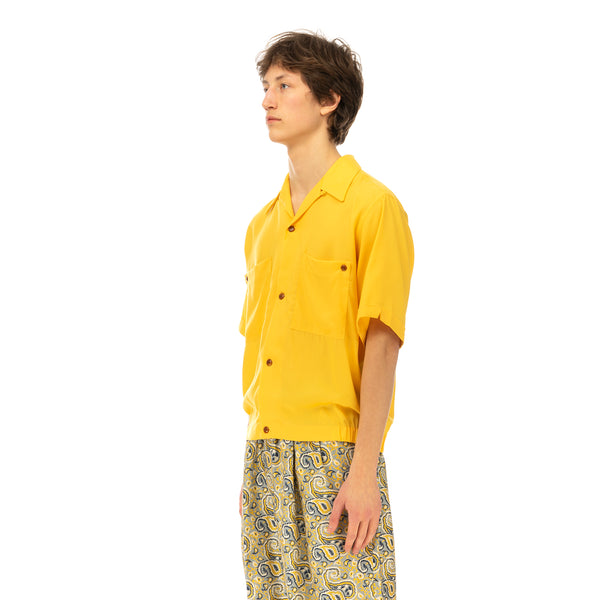Haversack | Poplin Shirt 822008-10 Yellow - Concrete