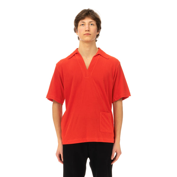 Haversack | Velour Polo Shirt 812003-18 Orange - Concrete