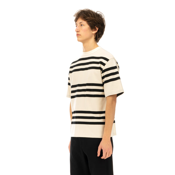 Haversack | Stripe T-Shirt 812004-01 White - Concrete