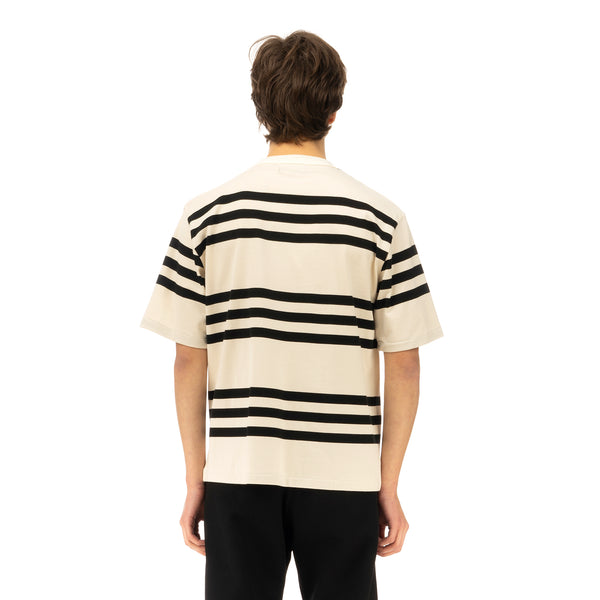 Haversack | Stripe T-Shirt 812004-01 White - Concrete