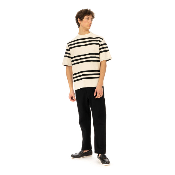 Haversack | Stripe T-Shirt 812004-01 White - Concrete