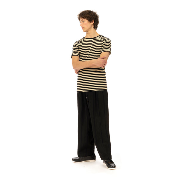 Haversack | Striped T-Shirt 812025-05 Black - Concrete