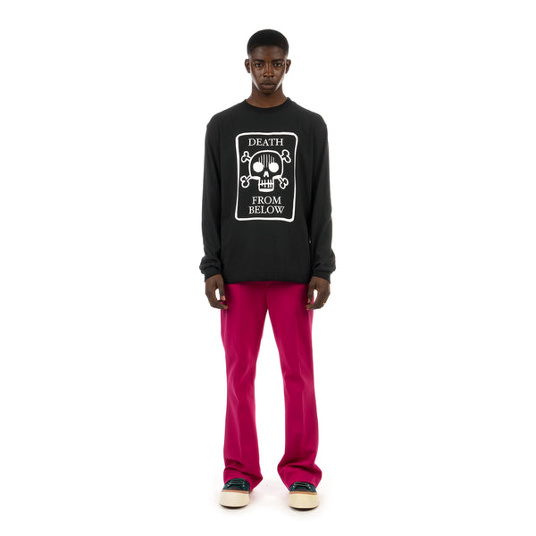 GFOOT | Death From Below L/S T-Shirt Black - Concrete
