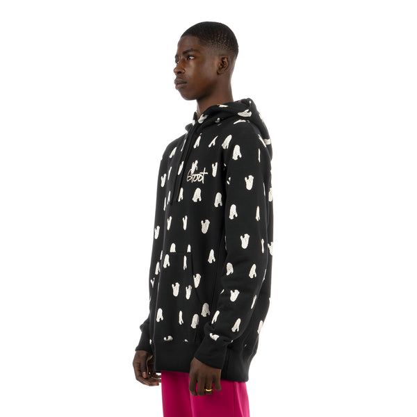 GFOOT | Palm AOP 2 Hoodie Black - Concrete