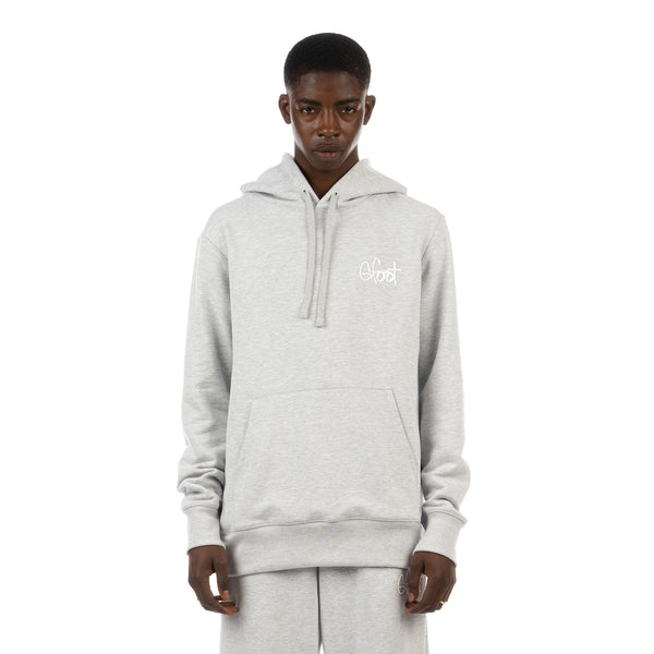 GFOOT | Script Hoodie Grey Marl - Concrete